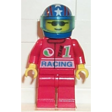 oct039 Octan - Racing, Red Legs, Blue Helmet 4 Stars & Stripes, Trans-Light Blue Visor 
